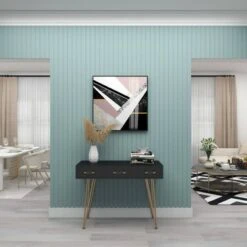 Olivia & May Modern 3 Drawer Console Table Black - Olivia & May -Console Tables Sales unnamed file 4062