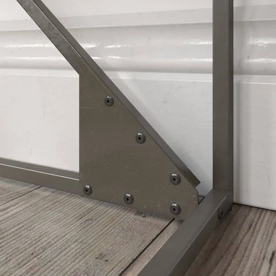 Refinery Console Table with Drawers Rustic Gray/Charred Wood - Bush Furniture 6 Refinery Console Table with Drawers Rustic Gray/Charred Wood - Bush Furniture - Image 4