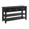 Kahlil 3 Drawer Sofa Table Espresso - Picket House Furnishings