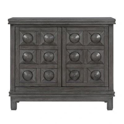 Epinay Carved Cabinet Gray - Powell Company 4 Epinay Carved Cabinet Gray - Powell Company - Image 2