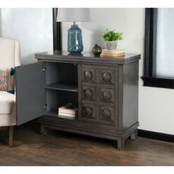 Epinay Carved Cabinet Gray - Powell Company 19 Epinay Carved Cabinet Gray - Powell Company -Console Tables Sales unnamed file 4155