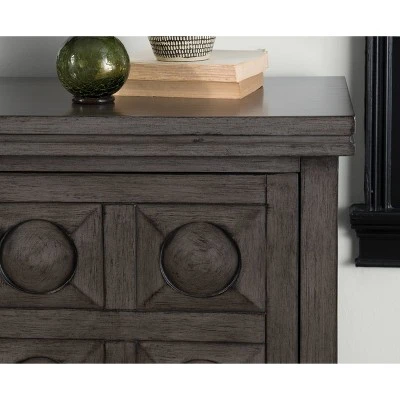 Epinay Carved Cabinet Gray - Powell Company 11 Epinay Carved Cabinet Gray - Powell Company - Image 9