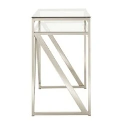 Severin Glass Top Brushed Nickel Sofa and Table Silver - Inspire Q 14 Severin Glass Top Brushed Nickel Sofa and Table Silver - Inspire Q -Console Tables Sales unnamed file 4208