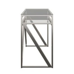 Severin Glass Top Brushed Nickel Sofa and Table Silver - Inspire Q 19 Severin Glass Top Brushed Nickel Sofa and Table Silver - Inspire Q -Console Tables Sales unnamed file 4213