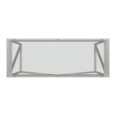 Severin Glass Top Brushed Nickel Sofa and Table Silver - Inspire Q 12 Severin Glass Top Brushed Nickel Sofa and Table Silver - Inspire Q - Image 10