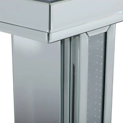 Olivia & May Glam Wood Console Table Silver - Olivia & May 4 Olivia & May Glam Wood Console Table Silver - Olivia & May - Image 2