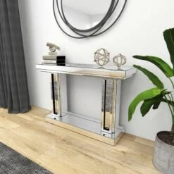 Olivia & May Glam Wood Console Table Silver - Olivia & May 18 Olivia & May Glam Wood Console Table Silver - Olivia & May -Console Tables Sales unnamed file 4246