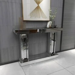 Olivia & May Glam Wood Console Table Silver - Olivia & May 19 Olivia & May Glam Wood Console Table Silver - Olivia & May -Console Tables Sales unnamed file 4247