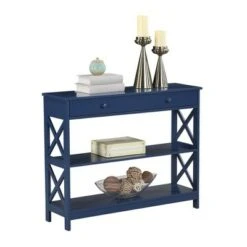 Oxford 1 Drawer Console Table - Breighton Home Cobalt Blue -Console Tables Sales unnamed file 425