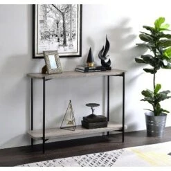 Dunkeld Lower Shelf Sofa Table Sand Black/Light Gray - miBasics 7 Dunkeld Lower Shelf Sofa Table Sand Black/Light Gray - miBasics -Console Tables Sales unnamed file 4265