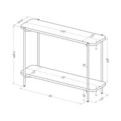 Dunkeld Lower Shelf Sofa Table Sand Black/Light Gray - miBasics 9 Dunkeld Lower Shelf Sofa Table Sand Black/Light Gray - miBasics -Console Tables Sales unnamed file 4267