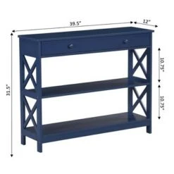 Oxford 1 Drawer Console Table - Breighton Home Cobalt Blue -Console Tables Sales unnamed file 427