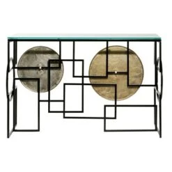 Modern Metal Console Table with Gold/Silver - Venus Williams Collection -Console Tables Sales unnamed file 4285