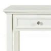 Sofa Table with 2 Drawer and Tapered Feet White - Benzara -Console Tables Sales unnamed file 4290