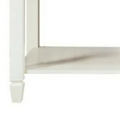 Sofa Table with 2 Drawer and Tapered Feet White - Benzara 7 Sofa Table with 2 Drawer and Tapered Feet White - Benzara -Console Tables Sales unnamed file 4292
