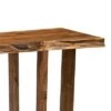 Alaterre Furniture Berkshire Natural Brown Live Edge Media Console Table Solid Wood