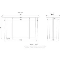 Alaterre Furniture Berkshire Natural Brown Live Edge Media Console Table Solid Wood -Console Tables Sales unnamed file 4353