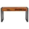 Solid Sheesham Wood 60" Console Table with Metal Legs - Timbergirl -Console Tables Sales unnamed file 4354