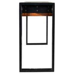 Solid Sheesham Wood 60" Console Table with Metal Legs - Timbergirl -Console Tables Sales unnamed file 4358
