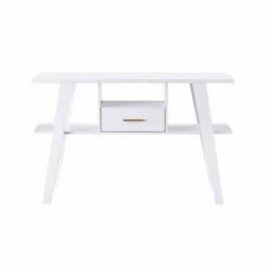 Ossy 4 Shelf Console Table with 1 Drawer White - miBasics 13 Ossy 4 Shelf Console Table with 1 Drawer White - miBasics -Console Tables Sales unnamed file 4383