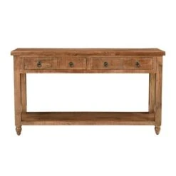 Bennet 2 Drawer Console Table Natural Brown - Treasure Trove Accents