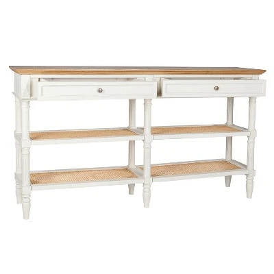 Bristol Console Table White/Natural - East at Main 5 Bristol Console Table White/Natural - East at Main - Image 3