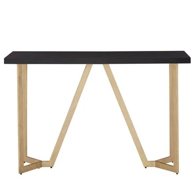 Karianne Metal Base Sofa Table Black/Gold - Inspire Q 4 Karianne Metal Base Sofa Table Black/Gold - Inspire Q - Image 2