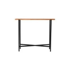 36" Rivers Edge Acacia Wood and Acrylic Narrow Console/Entryway Table Brown - Alaterre Furniture