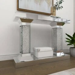 Olivia & May Glam Wood Console Table Clear - Olivia & May 16 Olivia & May Glam Wood Console Table Clear - Olivia & May -Console Tables Sales unnamed file 4447