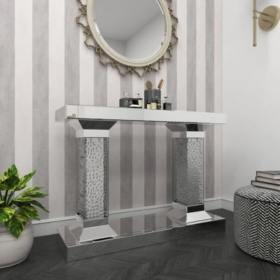 Olivia & May Glam Wood Console Table Clear - Olivia & May 7 Olivia & May Glam Wood Console Table Clear - Olivia & May - Image 5