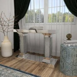 Olivia & May Glam Wood Console Table Clear - Olivia & May 19 Olivia & May Glam Wood Console Table Clear - Olivia & May -Console Tables Sales unnamed file 4450
