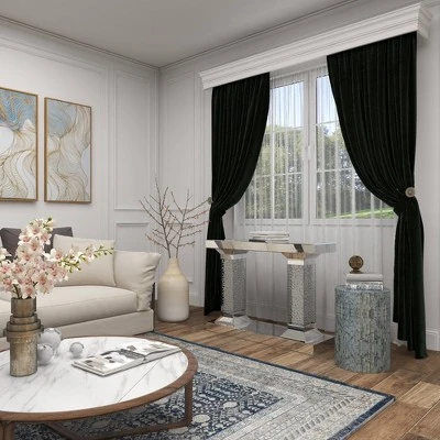 Olivia & May Glam Wood Console Table Clear - Olivia & May 13 Olivia & May Glam Wood Console Table Clear - Olivia & May - Image 11