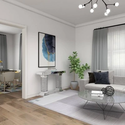 Olivia & May Glam Wood Console Table Clear - Olivia & May 14 Olivia & May Glam Wood Console Table Clear - Olivia & May - Image 12