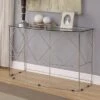 Relm Glass Top Sofa Table Chrome - miBasics -Console Tables Sales unnamed file 4476