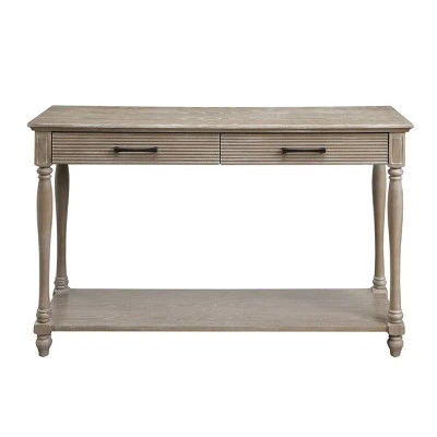Ariolo Sofa Table Antique White - Acme Furniture 3 Ariolo Sofa Table Antique White - Acme Furniture