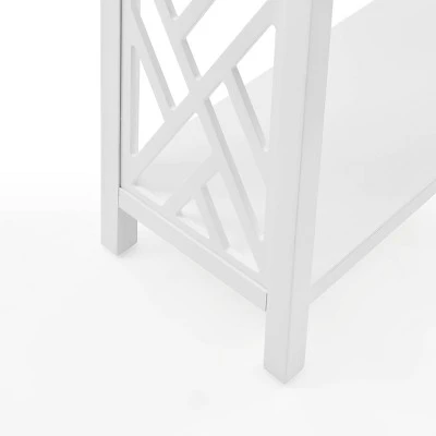 Arcadia Acacia Wood Round Wedge Tables White - Alaterre Furniture 6 Arcadia Acacia Wood Round Wedge Tables White - Alaterre Furniture - Image 4