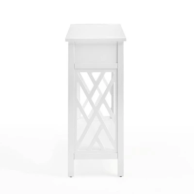 Arcadia Acacia Wood Round Wedge Tables White - Alaterre Furniture 8 Arcadia Acacia Wood Round Wedge Tables White - Alaterre Furniture - Image 6