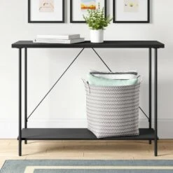 Console Tables Sales 35 Wood and Metal Console Table - Room Essentials™ Black