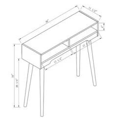 Carex Console Table Walnut Oak - miBasics -Console Tables Sales unnamed file 4503