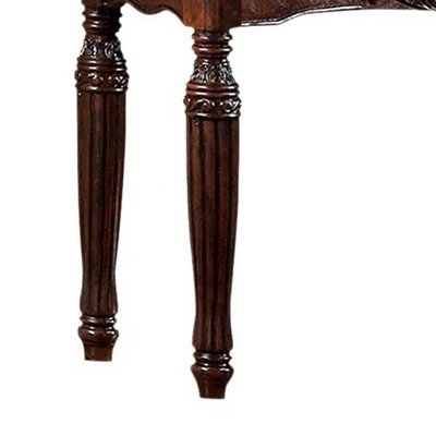 Traditional Style Sofa Table Espresso - Benzara 4 Traditional Style Sofa Table Espresso - Benzara - Image 2