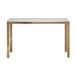 Gloria Marble Top Console Table Avalon Gold - Treasure Trove Accents