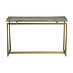 Huntington Console Table Weathered Gray - Treasure Trove Accents