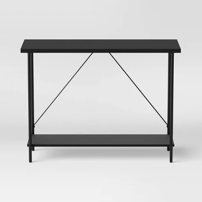 Wood and Metal Console Table - Room Essentials™ Black 4 Wood and Metal Console Table - Room Essentials™ Black - Image 2