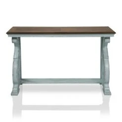 Crimber Trestle Sofa Table Oak/Antique Blue - miBasics -Console Tables Sales unnamed file 4614
