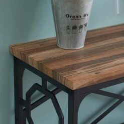 Kinwell Bristol Rustic Console Table with Storage Shelf -Console Tables Sales unnamed file 4619