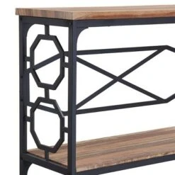 Kinwell Bristol Rustic Console Table with Storage Shelf -Console Tables Sales unnamed file 4621