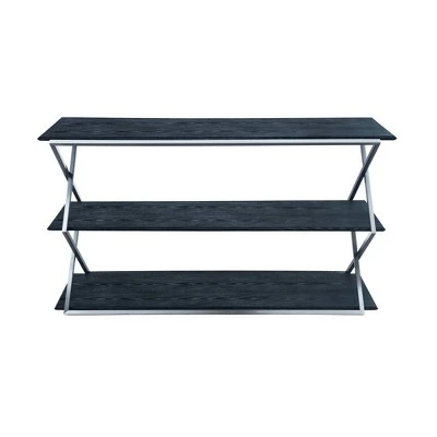 Westlake 3 Tier Console Table Black - Armen Living 3 Westlake 3 Tier Console Table Black - Armen Living