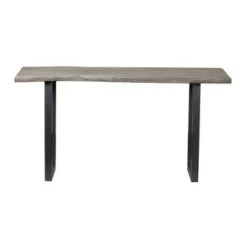 Yukon Live Edge Console Table Gray - Treasure Trove Accents