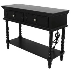Decor Therapy Mona Two Drawer Console Table - Décor Therapy Brown