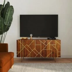 Remer Console Brown - Powell Company 14 Remer Console Brown - Powell Company -Console Tables Sales unnamed file 4665